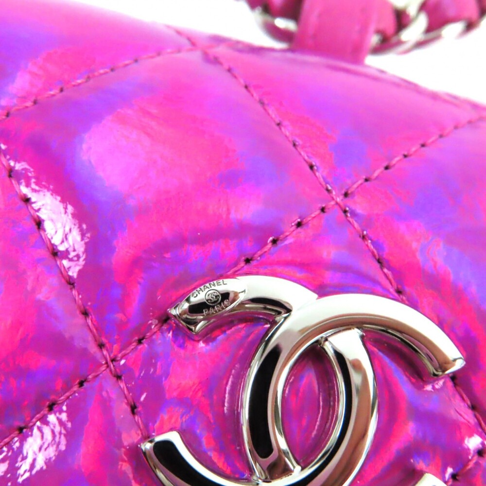 CHANEL Pink Logo Pouch - Picture 11 of 15
